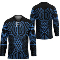 Kikorangi Maori Ta Moko Poutama Art Hockey Jersey - Polynesian Pride