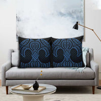 Kikorangi Maori Ta Moko Poutama Art Pillow Cover - Polynesian Pride