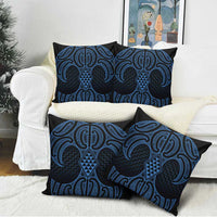 Kikorangi Maori Ta Moko Poutama Art Pillow Cover - Polynesian Pride