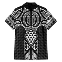 Ma Maori Ta Moko Poutama Art Family Matching Off Shoulder Maxi Dress and Hawaiian Shirt LT9 - Polynesian Pride