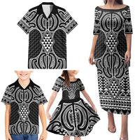 Ma Maori Ta Moko Poutama Art Family Matching Puletasi and Hawaiian Shirt LT9 - Polynesian Pride