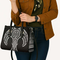 Ma Maori Ta Moko Poutama Art Leather Bag - Polynesian Pride