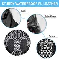 Ma Maori Ta Moko Poutama Art Spare Tire Cover