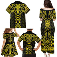 Mahi-dawg Maori Ta Moko Poutama Art Family Matching Puletasi and Hawaiian Shirt LT9 - Polynesian Pride