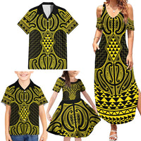 Mahi-dawg Maori Ta Moko Poutama Art Family Matching Summer Maxi Dress and Hawaiian Shirt LT9 - Polynesian Pride
