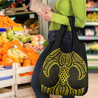 Mahi-dawg Maori Ta Moko Poutama Art Grocery Bag