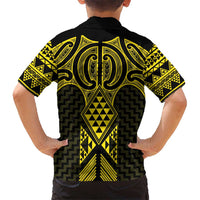 Mahi-dawg Maori Ta Moko Poutama Art Kid Hawaiian Shirt