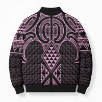 Mawhero Maori Ta Moko Poutama Art Bomber Puffer Jacket - Polynesian Pride