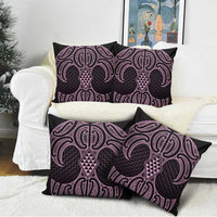 Mawhero Maori Ta Moko Poutama Art Pillow Cover - Polynesian Pride