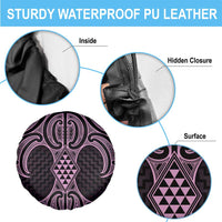 Mawhero Maori Ta Moko Poutama Art Spare Tire Cover