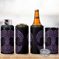 Waiporoporo Maori Ta Moko Poutama Art 4 in 1 Can Cooler Tumbler LT9 - Polynesian Pride