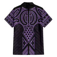 Waiporoporo Maori Ta Moko Poutama Art Family Matching Tank Maxi Dress and Hawaiian Shirt LT9 - Polynesian Pride