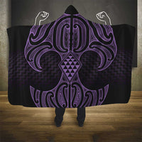 Waiporoporo Maori Ta Moko Poutama Art Hooded Blanket