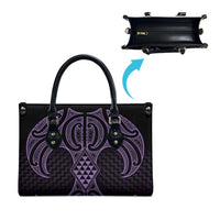 Waiporoporo Maori Ta Moko Poutama Art Leather Bag - Polynesian Pride