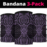 Waiporoporo Maori Ta Moko Poutama Art Neck Gaiter - Polynesian Pride