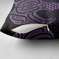 Waiporoporo Maori Ta Moko Poutama Art Pillow Cover - Polynesian Pride