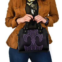 Waiporoporo Maori Ta Moko Poutama Art Shoulder Handbag