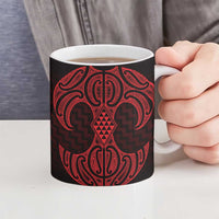 Whero Maori Ta Moko Poutama Art Ceramic Mug - Polynesian Pride