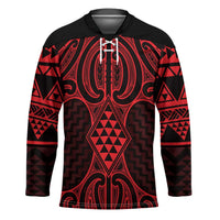 Whero Maori Ta Moko Poutama Art Hockey Jersey - Polynesian Pride