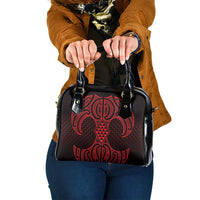 Whero Maori Ta Moko Poutama Art Shoulder Handbag