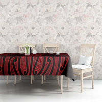 Whero Maori Ta Moko Poutama Art Tablecloth