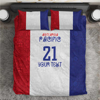 New Zealand Rugby Pacific Personalised Bedding Set Maori Style Tribal Tapa Pattern