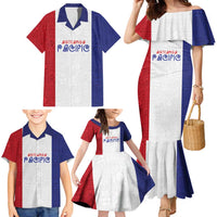 New Zealand Rugby Pacific Personalised Family Matching Mermaid Dress and Hawaiian Shirt Maori Style Tribal Tapa Pattern LT9 - Polynesian Pride