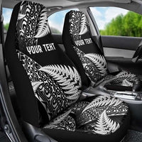 New Zealand Rugby Pacific Personalised Car Seat Cover All Black Maori Pasifika Fern Pattern LT9 - Polynesian Pride