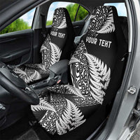 New Zealand Rugby Pacific Personalised Car Seat Cover All Black Maori Pasifika Fern Pattern LT9 - Polynesian Pride