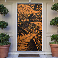 New Zealand Rugby Pacific Personalised Door Cover All Gold Maori Pasifika Fern Pattern LT9 Gold - Polynesian Pride