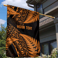 New Zealand Rugby Pacific Personalised Garden Flag All Gold Maori Pasifika Fern Pattern LT9 - Polynesian Pride