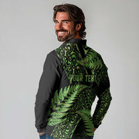 New Zealand Rugby Pacific Personalised Long Sleeve Polo Shirt All Lime Maori Pasifika Fern Pattern LT9 - Polynesian Pride