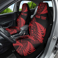 New Zealand Rugby Pacific Personalised Car Seat Cover All Red Maori Pasifika Fern Pattern LT9 - Polynesian Pride