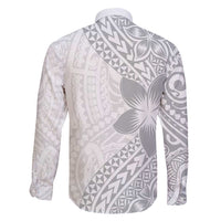 Lotu Tamaiti White Sunday Family Matching Tank Maxi Dress and Hawaiian Shirt Pacific Plumeria Flowers - White Version LT9 - Polynesian Pride