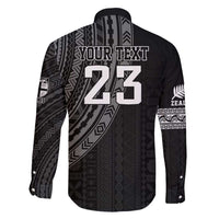 Custom Fiji New Zealand Rugby Family Matching Long Sleeve Bodycon Dress and Hawaiian Shirt Make History Together LT9 - Polynesian Pride