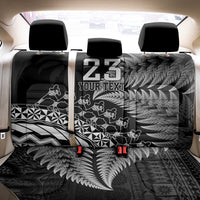 Custom Fiji New Zealand Rugby Back Car Seat Cover Cibi Dance with Black Fern LT9 - Polynesian Pride