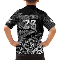 Custom Fiji New Zealand Rugby Hawaiian Shirt Cibi Dance with Black Fern LT9 - Polynesian Pride
