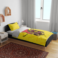 Personalised Papua New Guinea Oro Necklace Bedding Set Gold Melanesia Traditional Pattern LT9 - Polynesian Pride