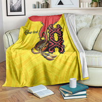 Personalised Papua New Guinea Oro Necklace Blanket Gold Melanesia Traditional Pattern LT9 Gold - Polynesian Pride