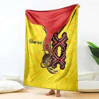 Personalised Papua New Guinea Oro Necklace Blanket Gold Melanesia Traditional Pattern LT9 - Polynesian Pride