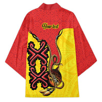 Personalised Papua New Guinea Oro Necklace Kimono Gold Melanesia Traditional Pattern LT9 - Polynesian Pride