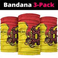 Personalised Papua New Guinea Oro Necklace Neck Gaiter Gold Melanesia Traditional Pattern LT9 package One Size: 25*50cm Gold - Polynesian Pride