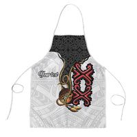 Personalised Papua New Guinea Oro Necklace Apron Black Melanesia Traditional Pattern LT9 Black - Polynesian Pride