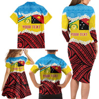 Personalised Torba PNG Forever Family Matching Long Sleeve Bodycon Dress and Hawaiian Shirt Polynesian Sand Art LT9 - Polynesian Pride