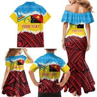 Personalised Torba PNG Forever Family Matching Mermaid Dress and Hawaiian Shirt Polynesian Sand Art LT9 - Polynesian Pride