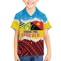 Personalised Torba PNG Forever Family Matching Off Shoulder Short Dress and Hawaiian Shirt Polynesian Sand Art LT9 Son's Shirt Green - Polynesian Pride