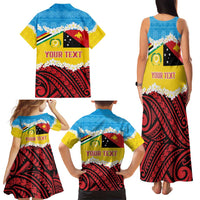 Personalised Torba PNG Forever Family Matching Tank Maxi Dress and Hawaiian Shirt Polynesian Sand Art LT9 - Polynesian Pride