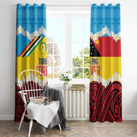 Torba PNG Forever Window Curtain Polynesian Sand Art - Polynesian Pride