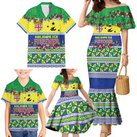 Personalised Malampa Fiji Forever Family Matching Mermaid Dress and Hawaiian Shirt Tagimoucia Polynesian Sand Drawing LT9 - Polynesian Pride