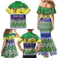 Personalised Malampa Fiji Forever Family Matching Mermaid Dress and Hawaiian Shirt Tagimoucia Polynesian Sand Drawing LT9 - Polynesian Pride